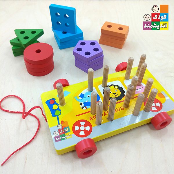 پایه اشکال چوبی چرخدار 5 ستون